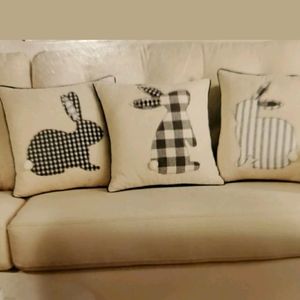 Tabitha Webb Rabbit Pillows Set of 3